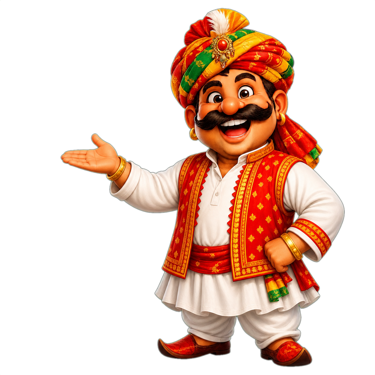Aavish Mascot Presenting