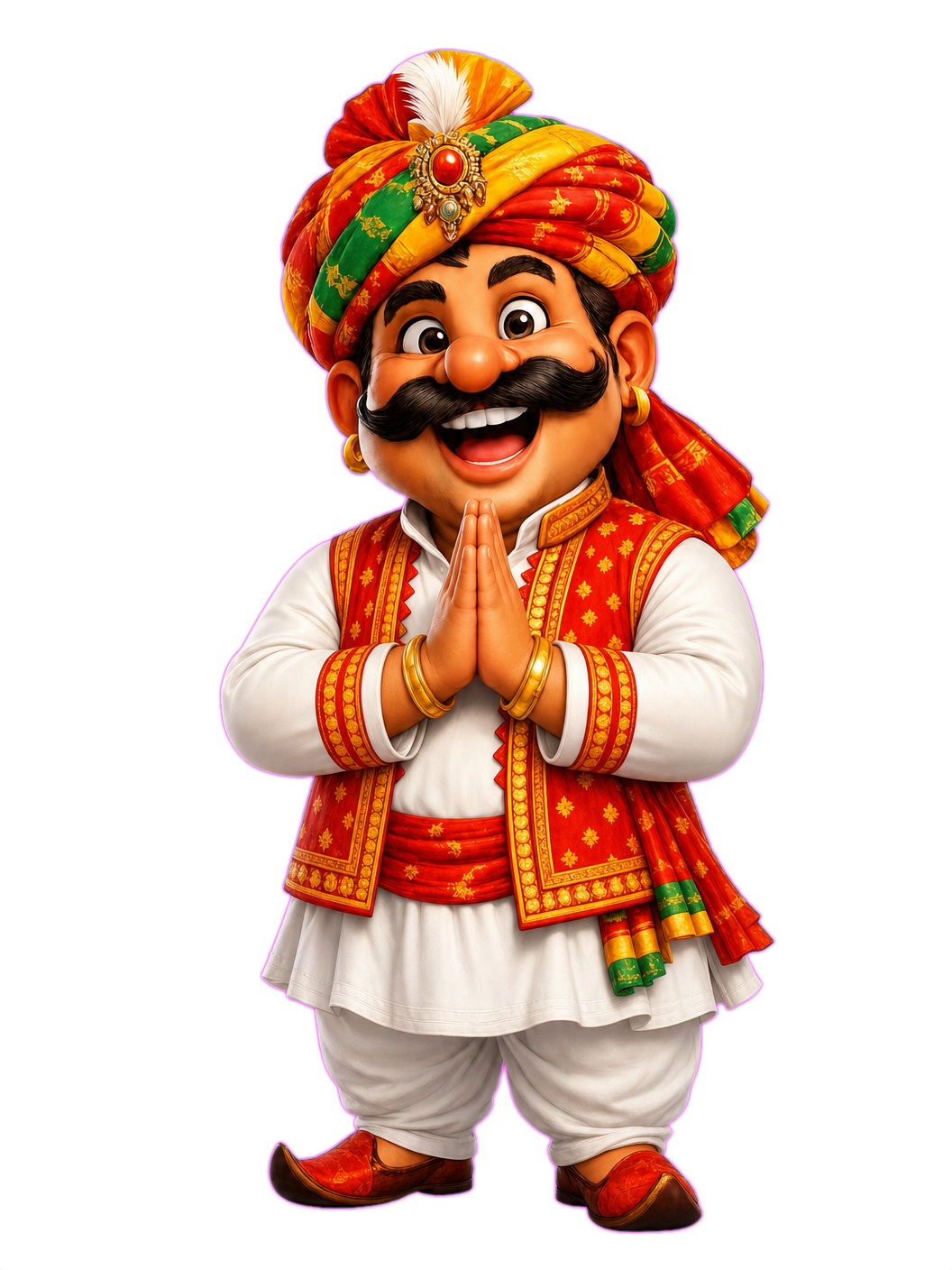 Aavish Mascot Namaste